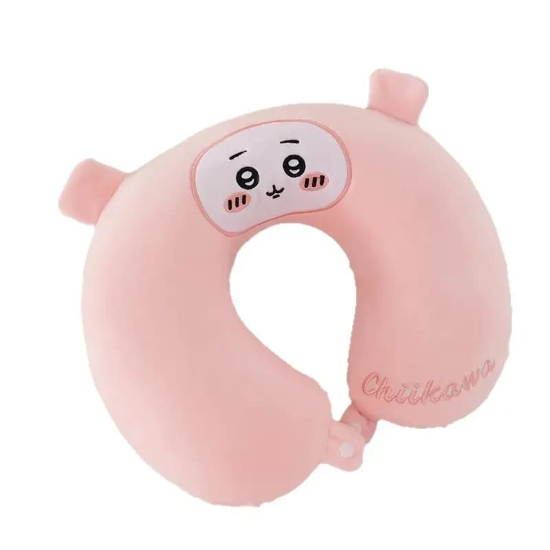 Japanese Chiikawa Cartoon U-shaped Pillow Travel Car Plane Neck Pillow Cute Soft Cute Office Napping Pillow Girl Gift