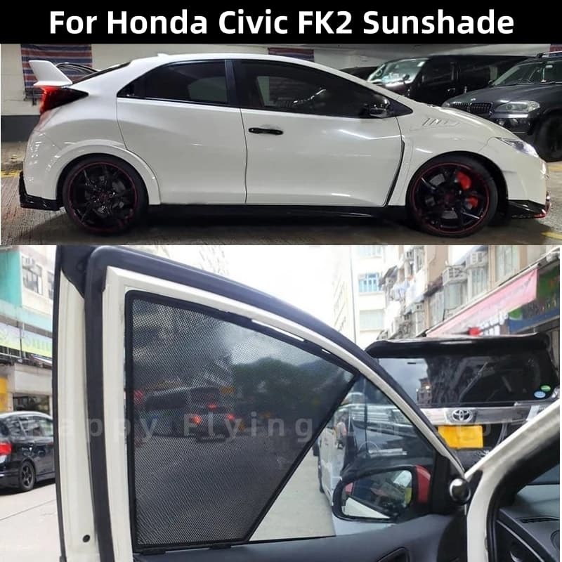 Suitable for HONDA CIVIC FK2 car window sunshade,front and side door sun baffle,mesh curtain