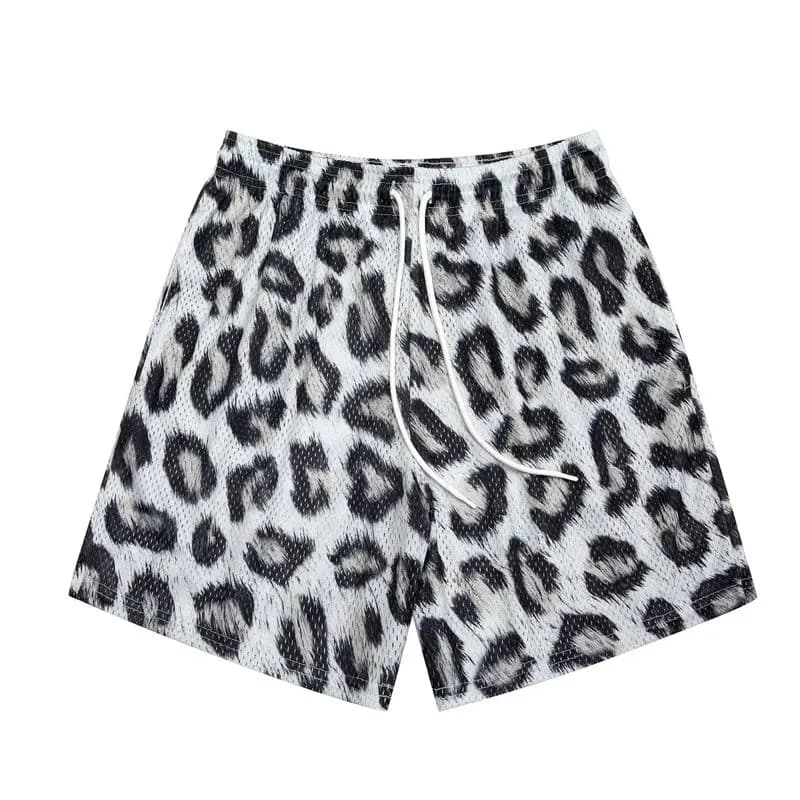 New summer shorts Sports trousers American style wide torque trousers Women's casual basketball pants with wide print