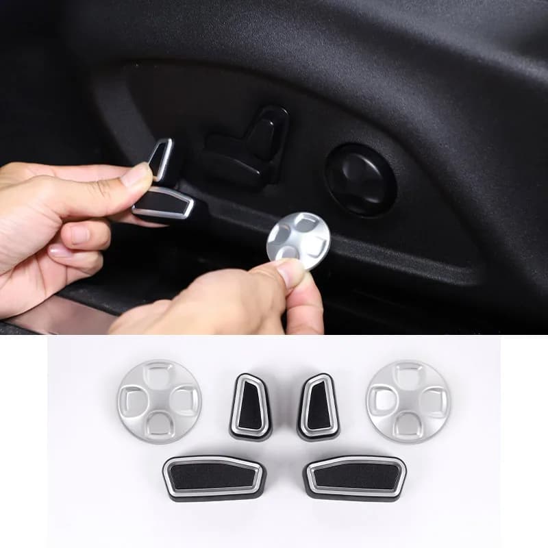 For Alfa Romeo Giulia Stelvio 2017-2020 ABS Chrome Seat Adjustment Button Cover Trim Auto Accessories For Tonale 2022+