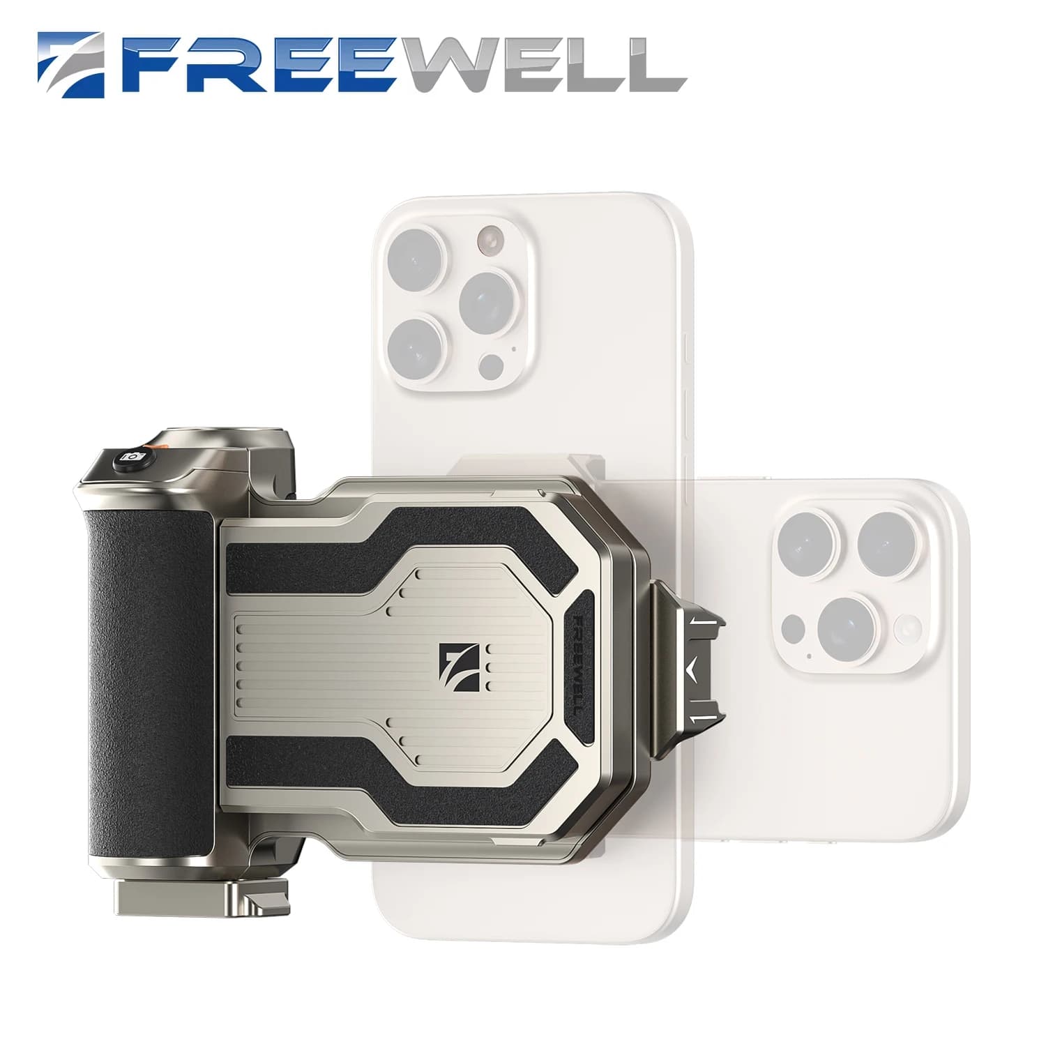 Freewell Smartphone SSD Hub Espansore di memoria Selfie Stick Supporto per SSD M.2 FINO a 8TB Supporto per telefono Accessori fotografici