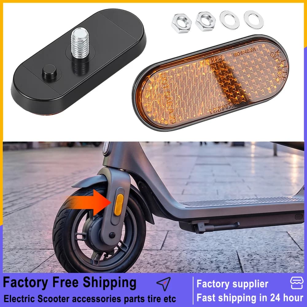 Front Fork Reflective Strips Front Fork For Xiaomi 5 Plus 4Lite 2nd gen Electric Scooter Safety Reflector Strip Accessories Part
