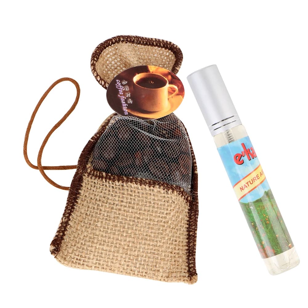 Deodorant for coffee 2 pieces/set decoration Car-styling Coffee Bean Ornament perfume for auto interior accessories