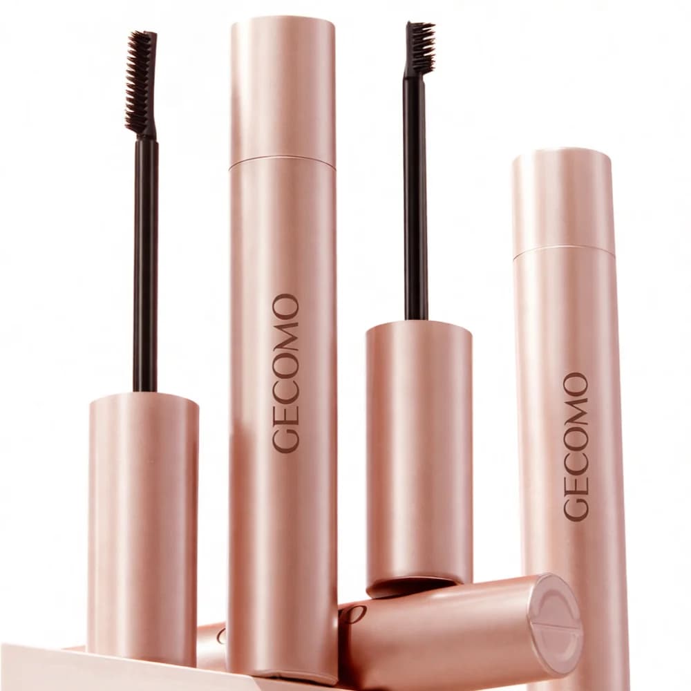 Professional GECOMO Mascara Natural Lengthening Curling Extension Fine Wand Waterproof No Smudge Thick Defining Eye Makeup Cream