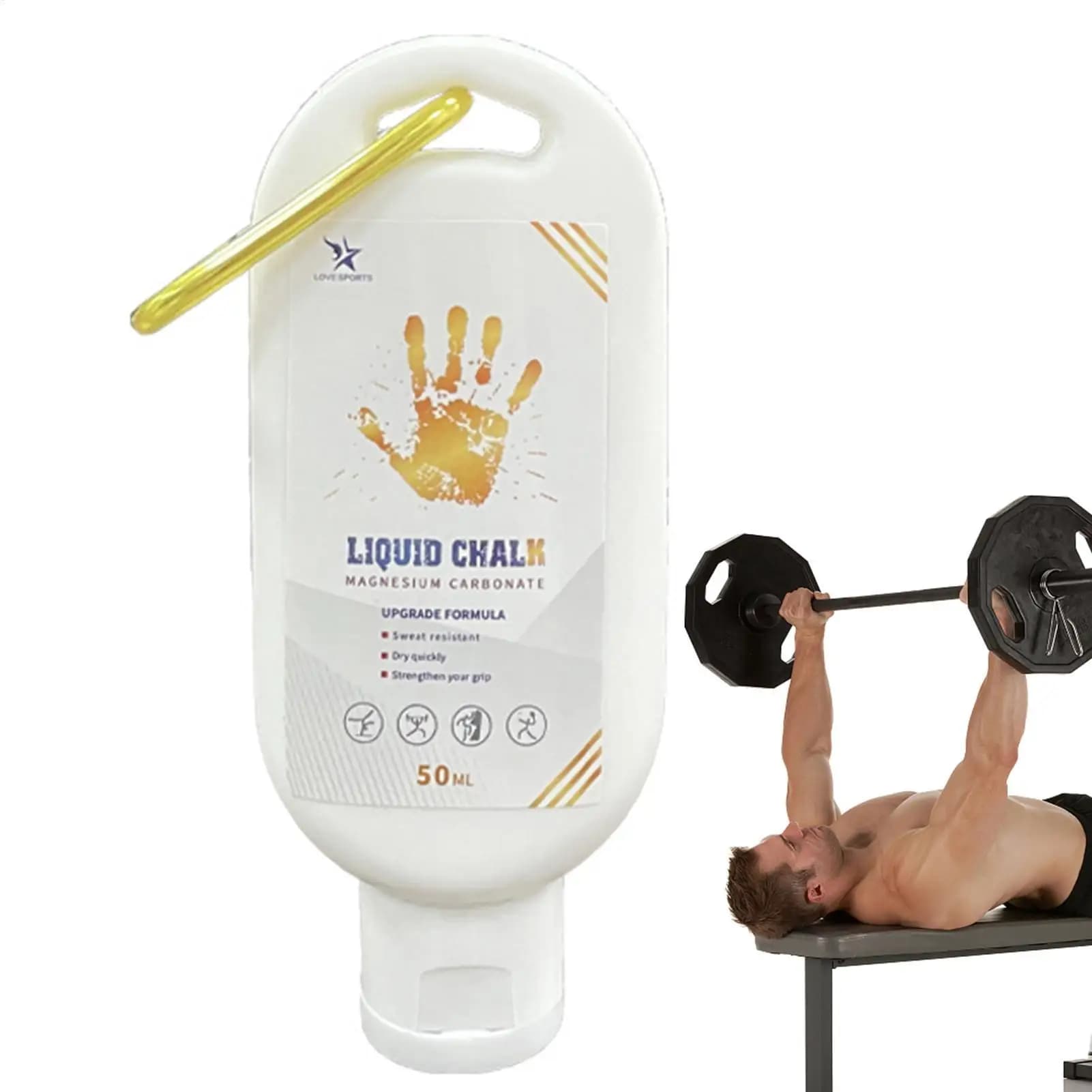 Liquid Magnesium Powder Chalk Gym Sweat-Resistant Quick Dry Rock Climbing Long-Lasting Hand Chalk Fluid Pole Powerlifting