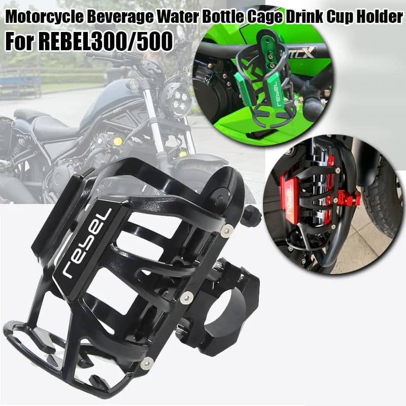 Accessori Moto per Honda Rebel300 Rebel500 CMX500 CMX300: Portabottiglie e Portabicchieri per Bevande