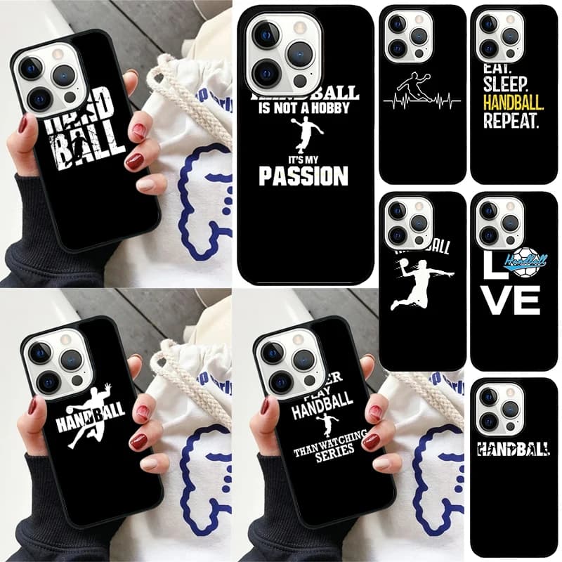 Elegante custodia per telefono da gioco di pallamano per iPhone 17 Air 16 15 14 12 13 PLUS 11 PRO MAX Cover Fundas Shell