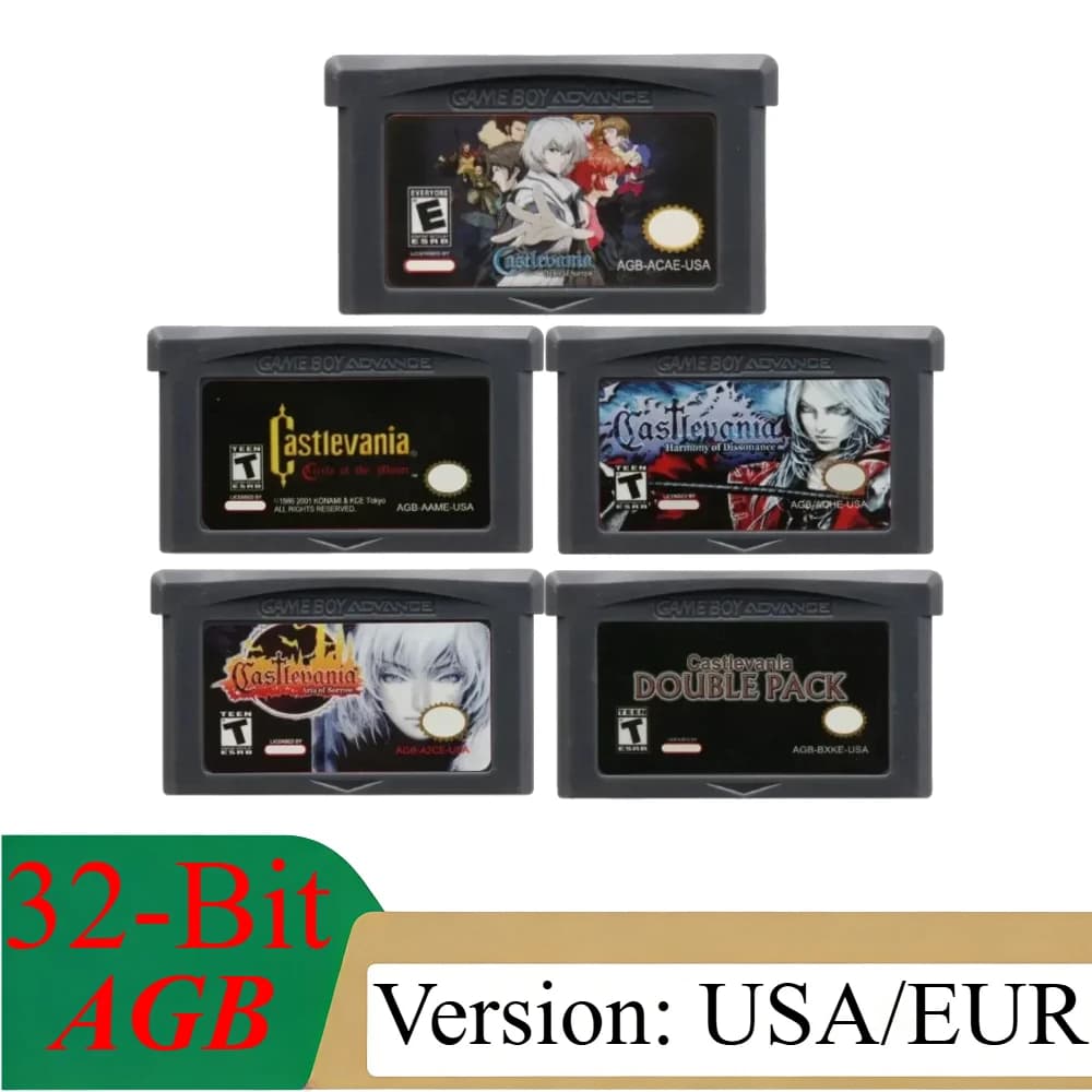 Cartuccia di Gioco 32 Bit, Scheda di Memoria per Console, Asia of Sorrow Dissonance per GBASP NDSL, Serie Castlevania, Gioco Video GBA