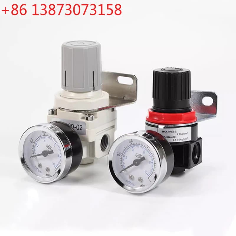 Valvola di Regolazione della Pressione Pneumatica AR2000 AR2000-02 G1/4'' con Manometro e Supporto