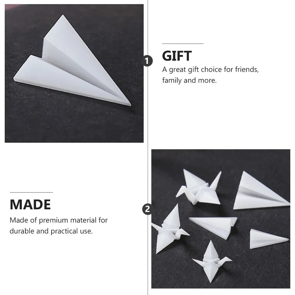 Set di 3 Stampi in Silicone per Aeroplanini di Carta, Decorazioni in Resina Epossidica, Riempitivi Creativi 3D