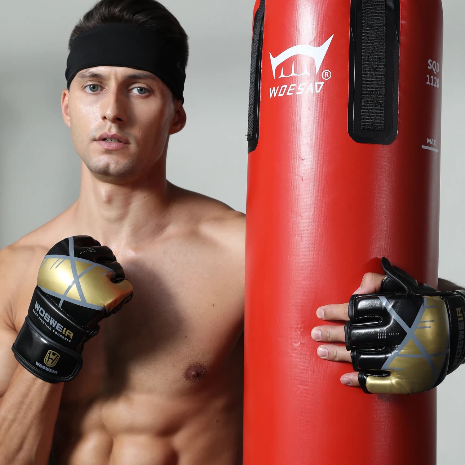 WOSWEIR-Borsa da boxe sospesa in PVC, Sacco da boxe, Allenamento in palestra a casa, Acqua, MMA, Karate, Judo, Muay Thai, Kickboxing, Autodifesa