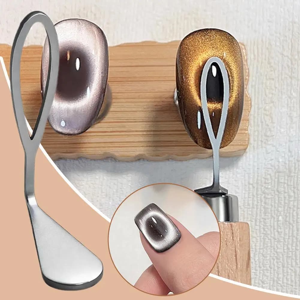 Barra magnetica per unghie Cat Eye a forma cava Barra magnetica per smalto gel con effetto ovale cavo 3D Nuovi strumenti per manicure per nail art