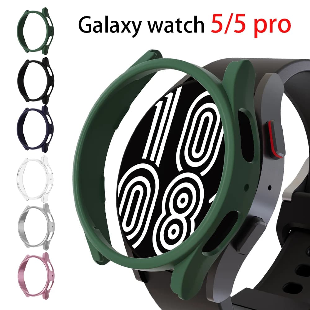 Cassa dell'orologio per Samsung Galaxy Watch 5 44mm 40mm PC paraurti Shell accessori Cover All-Around Protector Galaxy Watch 5 pro 45mm