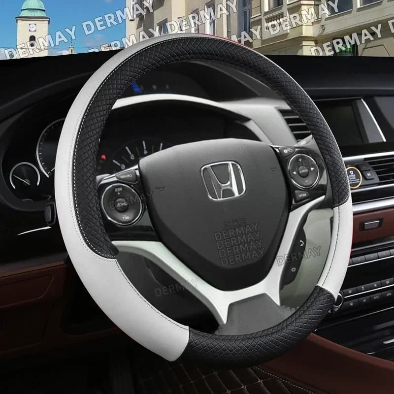 Size 36 cm 8 colors Car cover in eco-leather Square non-slip embossing for interior accessories car Honda Civic