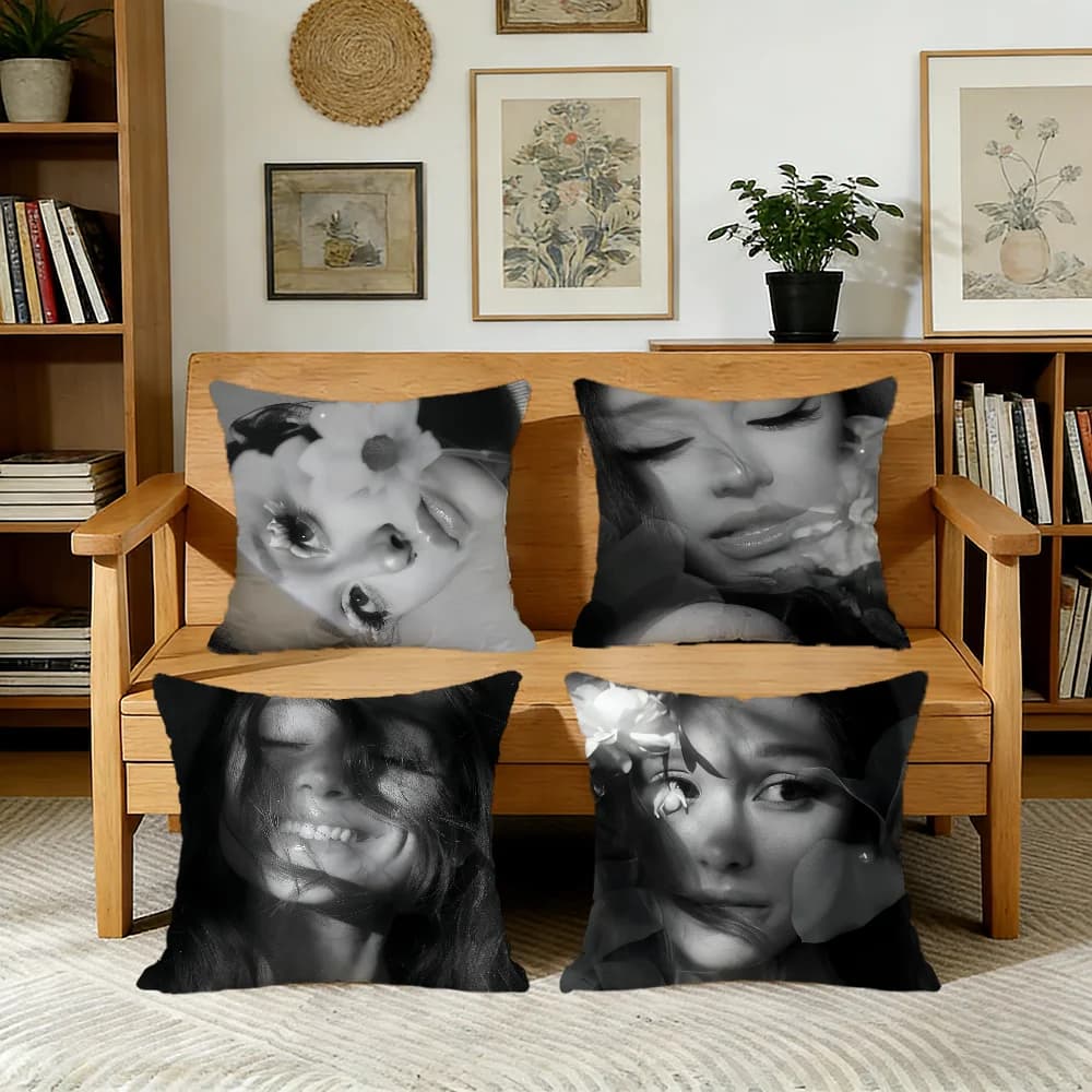 A-ariana petal cushion cover For G-grande Pillow Printing Sofa Decoration Home Car Room Coffee Shop Office Nordic Simplicity