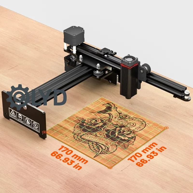 App Wireless CNC Laser Engraver Desktop Laser Engraving Cutting Machine Laser Printer Router