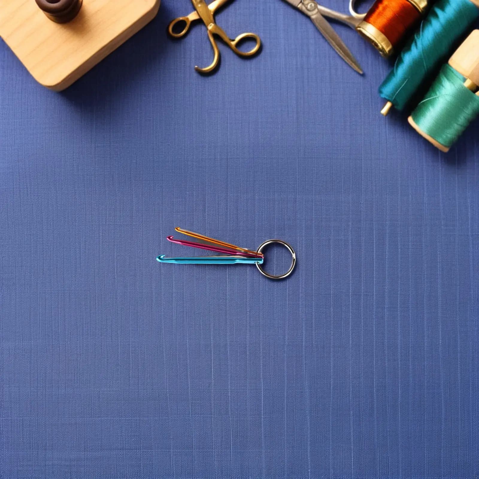 Set of 3 Knits in Aluminium Keychain, Mini Wings, Tools for Knitting, Emergency Supplies for Crochet