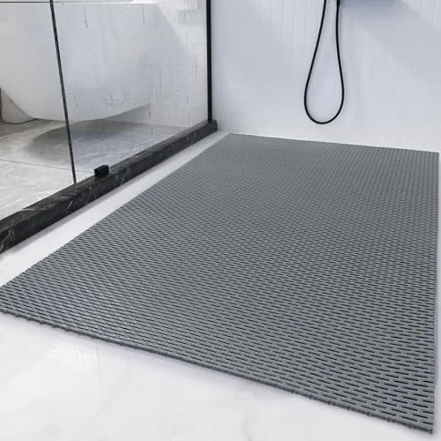 Tappetino da doccia extra large 58 x 32 per cabina doccia e vasca, antiscivolo, accessori per il bagno, tappetini in PVC per doccia e bagno