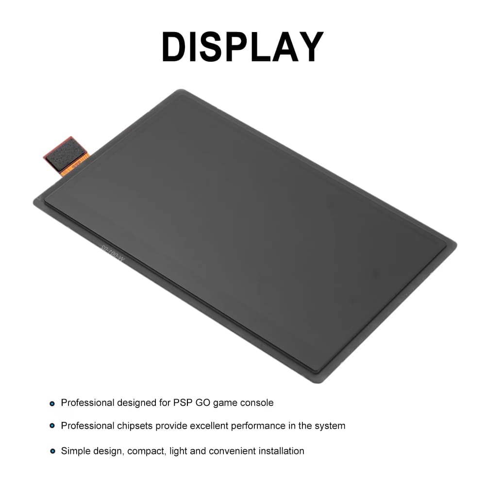 Schermo LCD Originale per Console di Gioco, Controller Professionale, Accessori per Giochi, Parte di Ricambio per Riparazione Console PSP GO