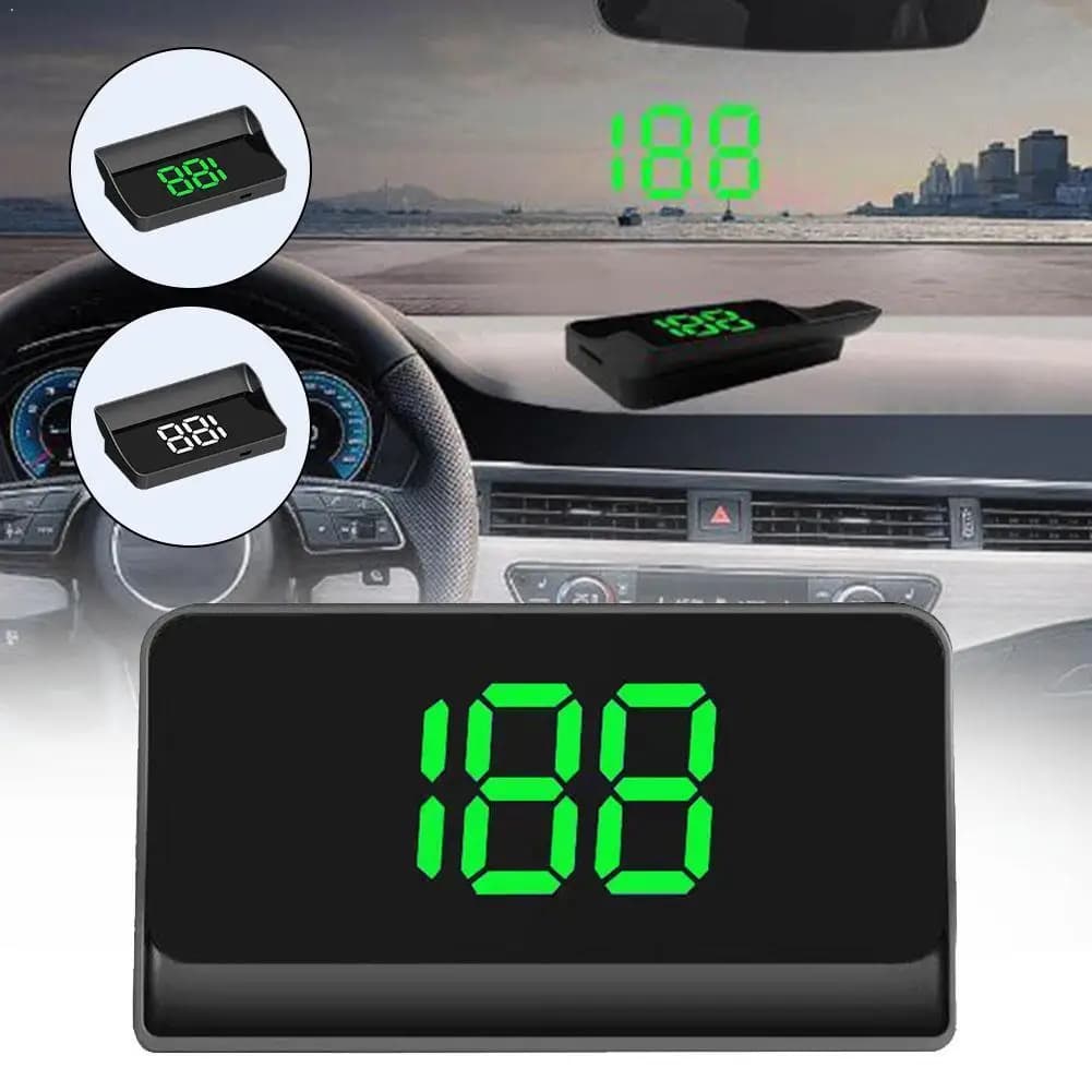 1set Car Head-up Display HUD Windshield KMH/MPH Digital Electronic Speedometer GPS System Projector Interior Trim Accesorios