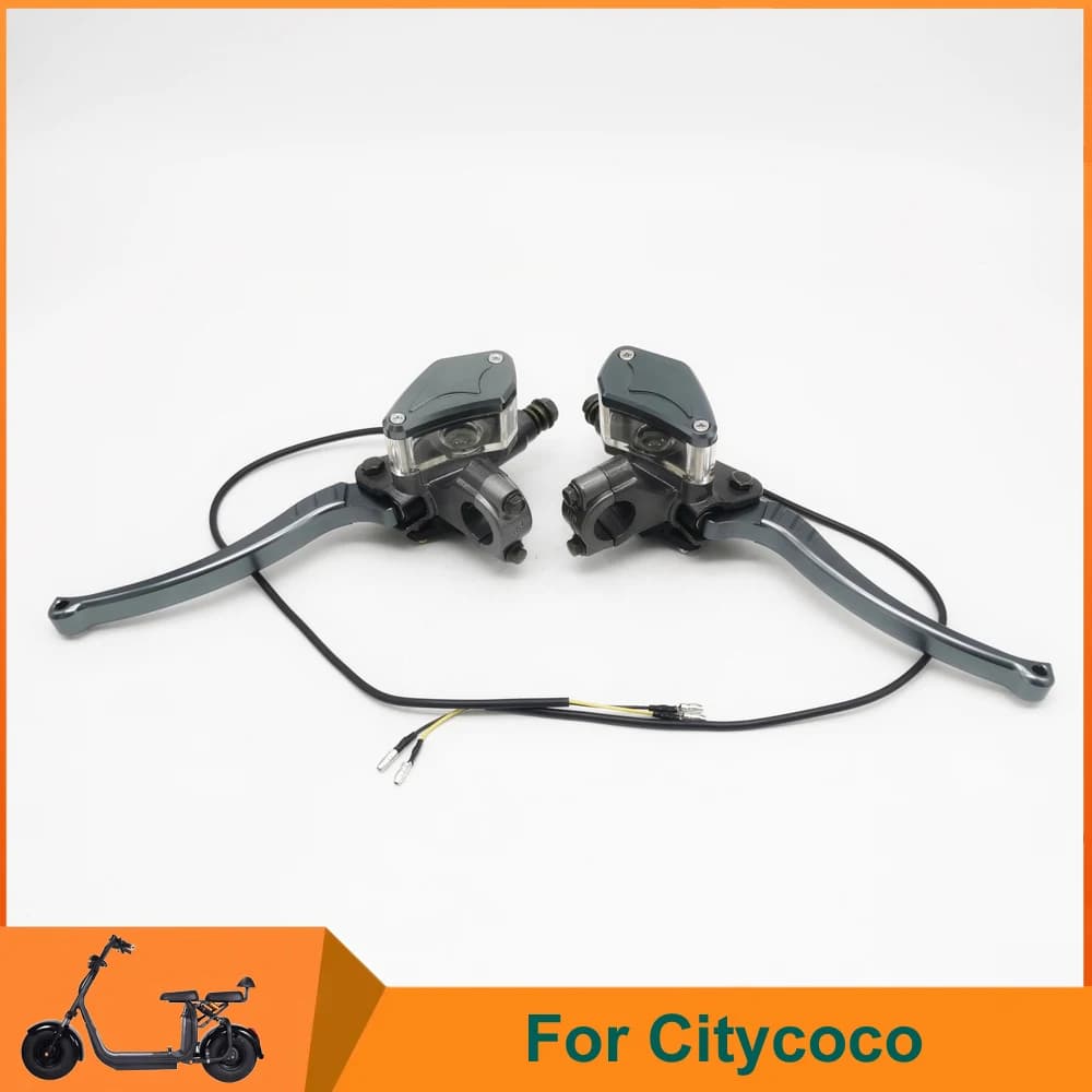 Pompa olio freno trasparente tutto materiale in lega di alluminio per Citycoco Scooter elettrico segnale freno filo leva freno E-Bike
