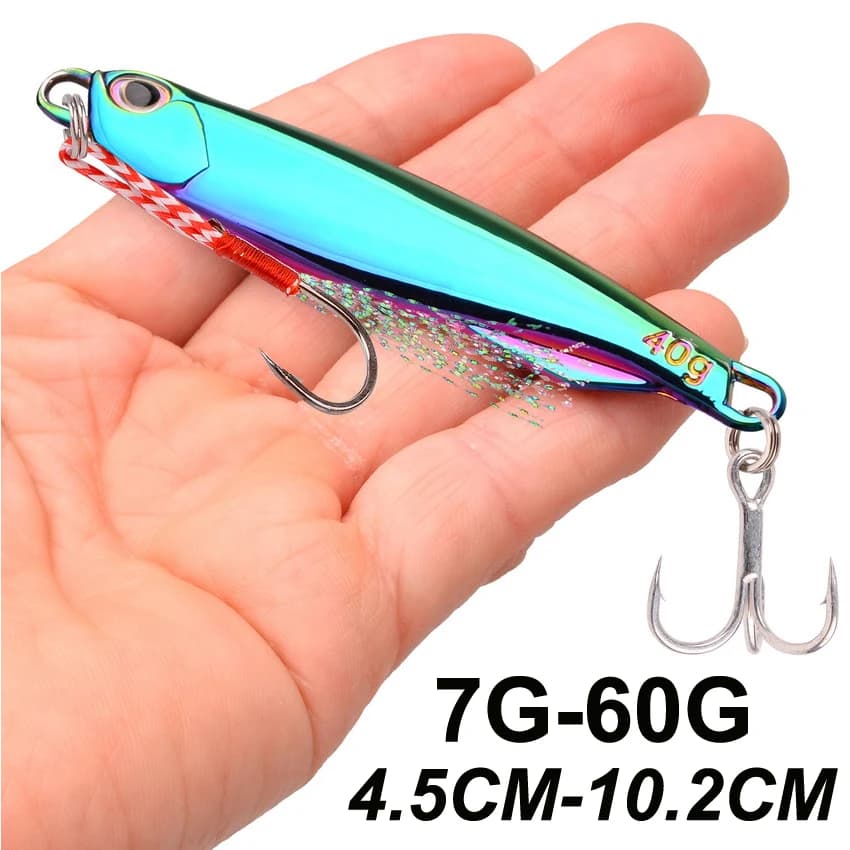 1PCS Richiamo di Pesca Esca Giapponese 7/10/15/20/30/40g/60g Metallo Jig Accessori Per la Pesca In Lega di Zinco Sgombro Bass esche da pesca