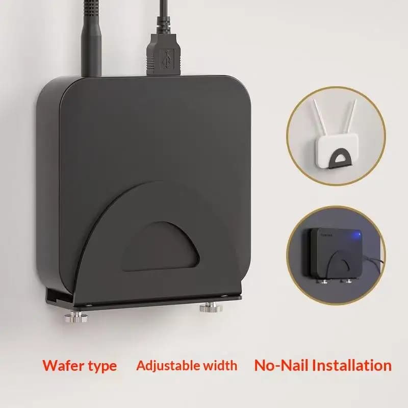 New Wall Mount Wifi Router Storage Rack Box Household Cable Organizer Home Theater Device Bracket