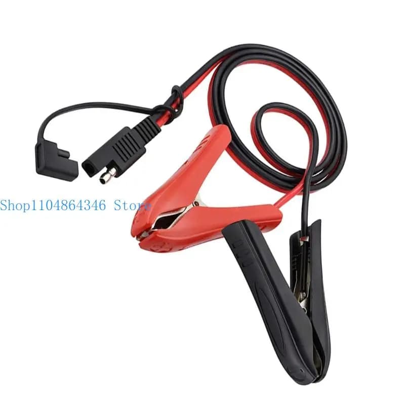 Cavo caricabatterie impermeabile da SAE a clip a coccodrillo 652F per camion motocicli 12-24 V