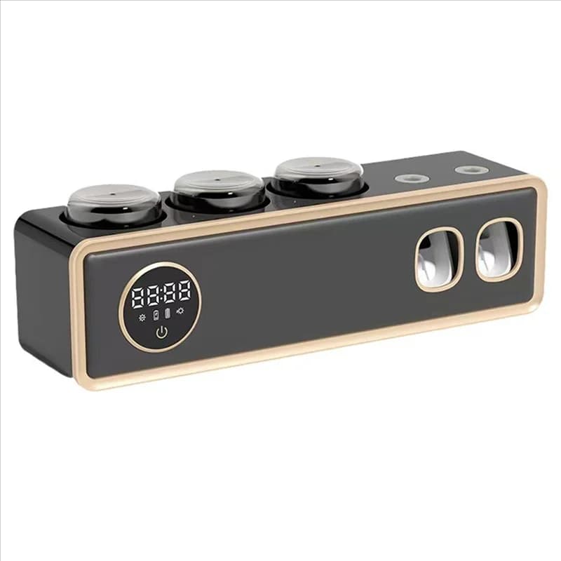 B59B-UV Portaspazzolino Spremiagrumi profondo Energia leggera Ricarica USB Asciugatura rapida Bagno a parete