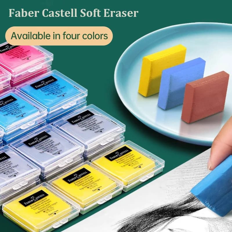 Faber-castell Plasticity Rubber Soft Art Eraser Wipe Highlight Kneaded Rubber For Art Pianting Design Sketch Eraser Stationery