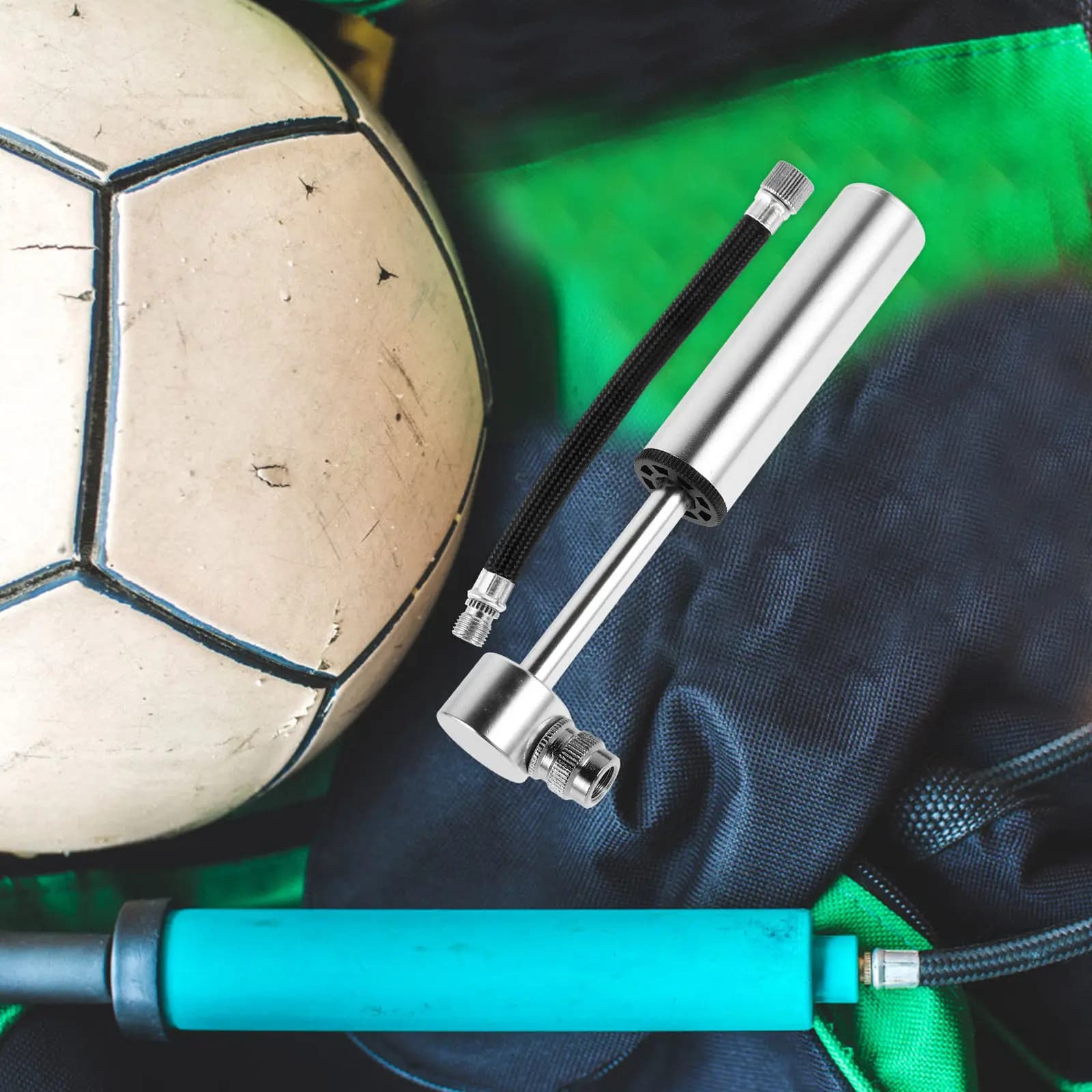 Set di Mini Pompe per Bicicletta, Portatili e Leggere, Gonfiatore ad Alta Pressione per Pneumatici, Piccola Pompa per Gonfiaggio Rapido