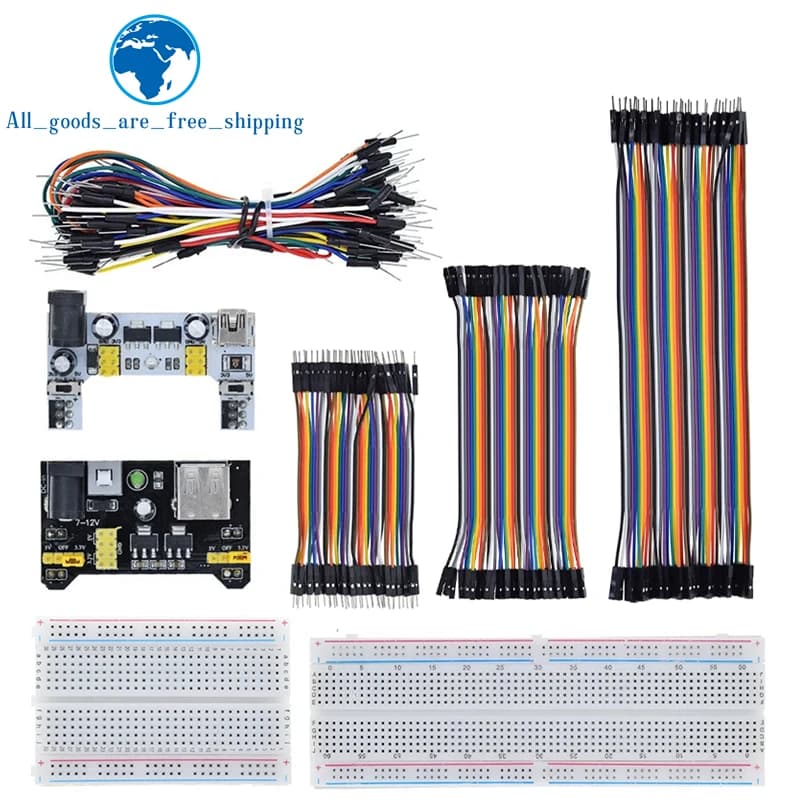 TZT MB-102 MB102 SYB-170 Breadboard 400 830 Point Solderless Bread Board Test Develop For Dupont line DIY for arduino laboratory