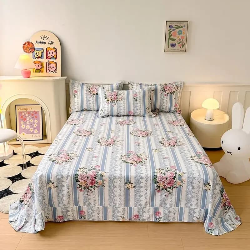 100% Scandinavian style cotton flannel set Set warm and soft winter bedding in one piece with various models