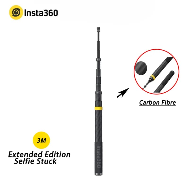 X5 Insta360 3 m 9,8 piedi Selfie Stick in edizione estesa per X4, X3, ONE RS, ONE X2, ONE R, ONE X, ONE Action Camera
