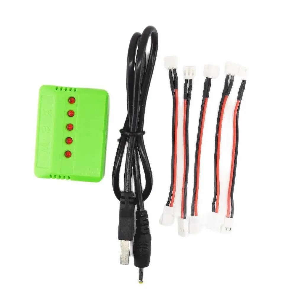 5PCS cavi e 1X 5 In 1 cavo connettore caricabatterie USB per Wltoys V911 F929 F939 ricarica batteria X6 JJRC H36 Eachine 010