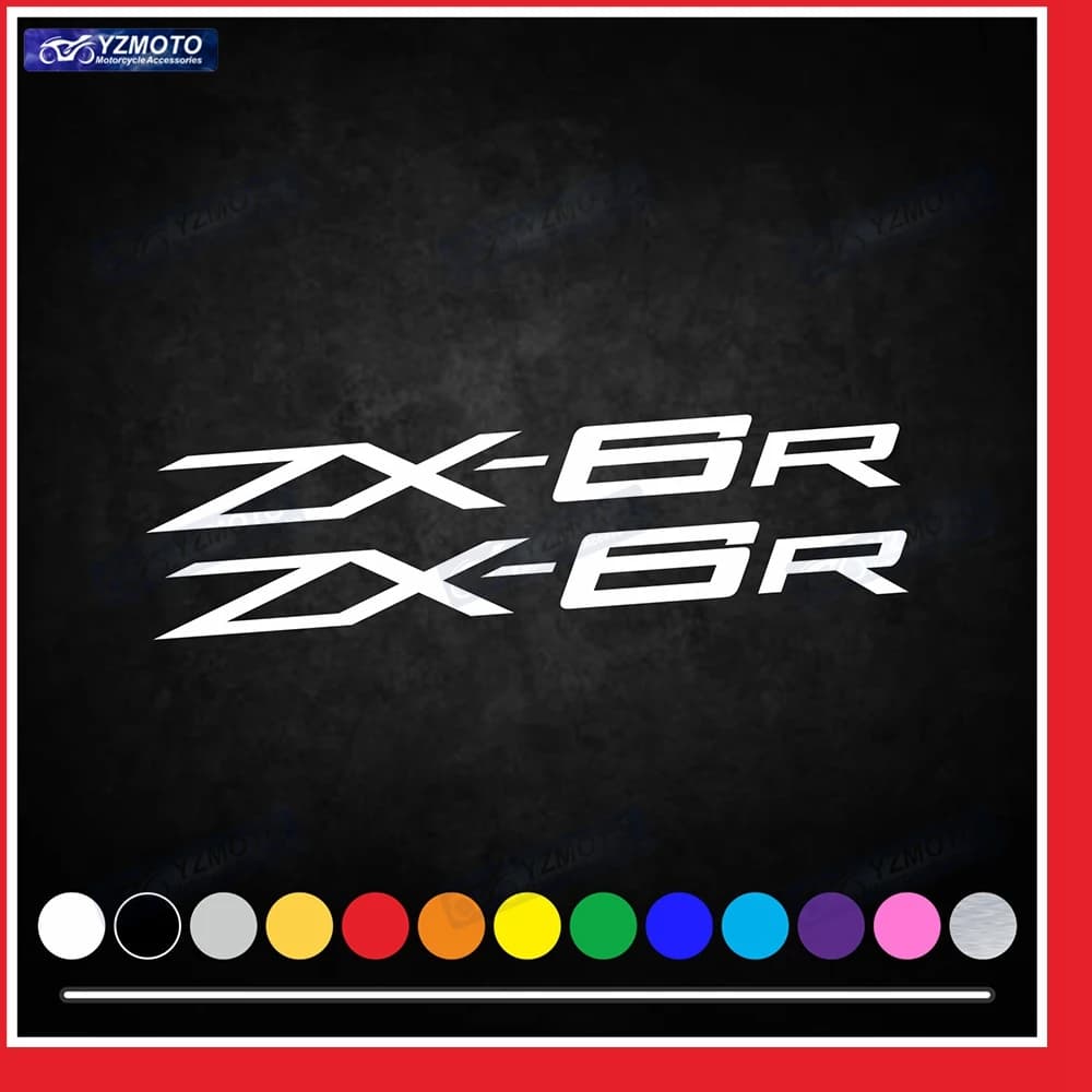 For ZX-6R ZX 6R ZX6R Motorcycle Accessories Decals Helmet Fuel Tank Engine Head Tail Fairing Logo Decorative Reflective Stickers