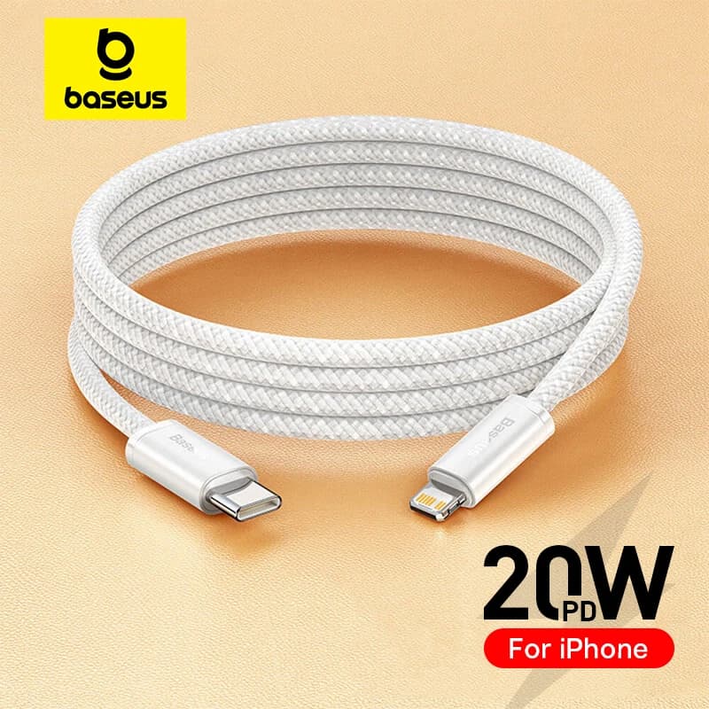 Baseus cable from 20 W PD USB C to Lightning for iPhone 14 13 12 Pro Max type C fast charging cable for iPhone for iPad