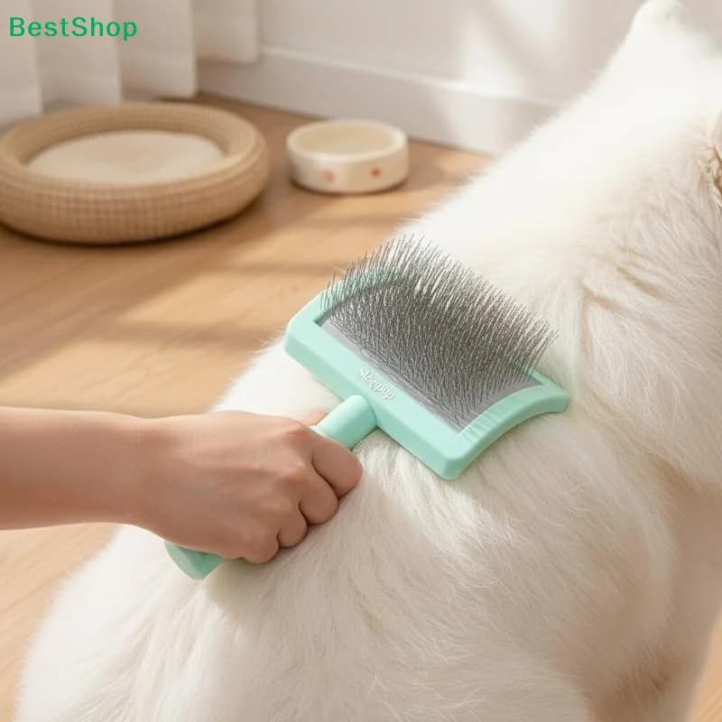 ♫Dog Grooming Comb Arc-shaped Long Needle Comb Massage Open Knot Comb Hair Tool Large Dog Pet Supplies Accessories Cleaning Tool