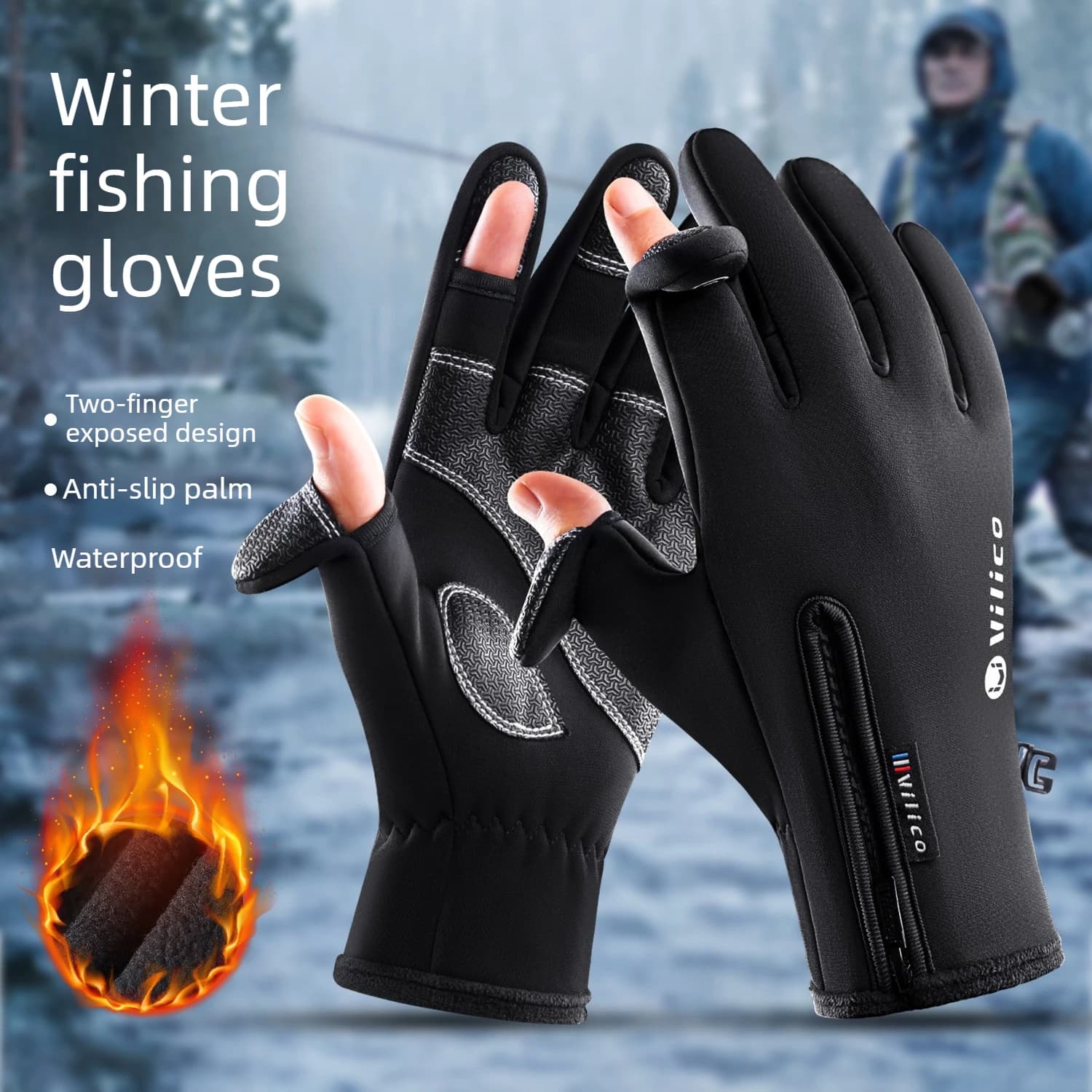 Guanti Sportivi Invernali in Pile con Touch Screen per Ciclismo e Sci, in Pelle PU, per Uomo e Donna, Autunno e Inverno