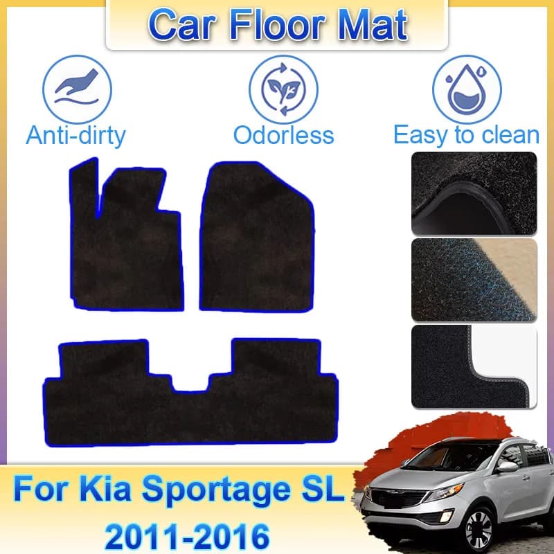Measuring for Kia Sportage SL MK3 2011 ~ 2016 2013 2015 Carpets Footpad Carpets Panel Footpad Carpet Cap Cap Covering Folder Wall decal Accessories