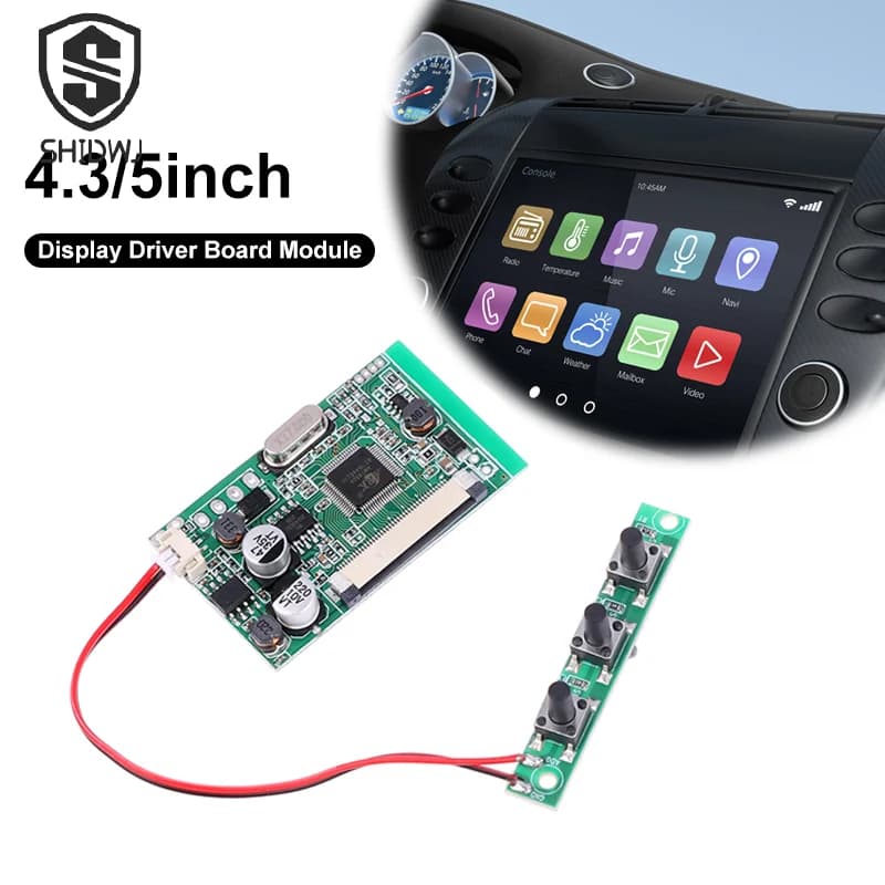 Kit modulo scheda driver display LCD da 4,3/5 pollici Monitor per cornice per foto digitale AV per auto Scheda madre audiovisiva multifunzione
