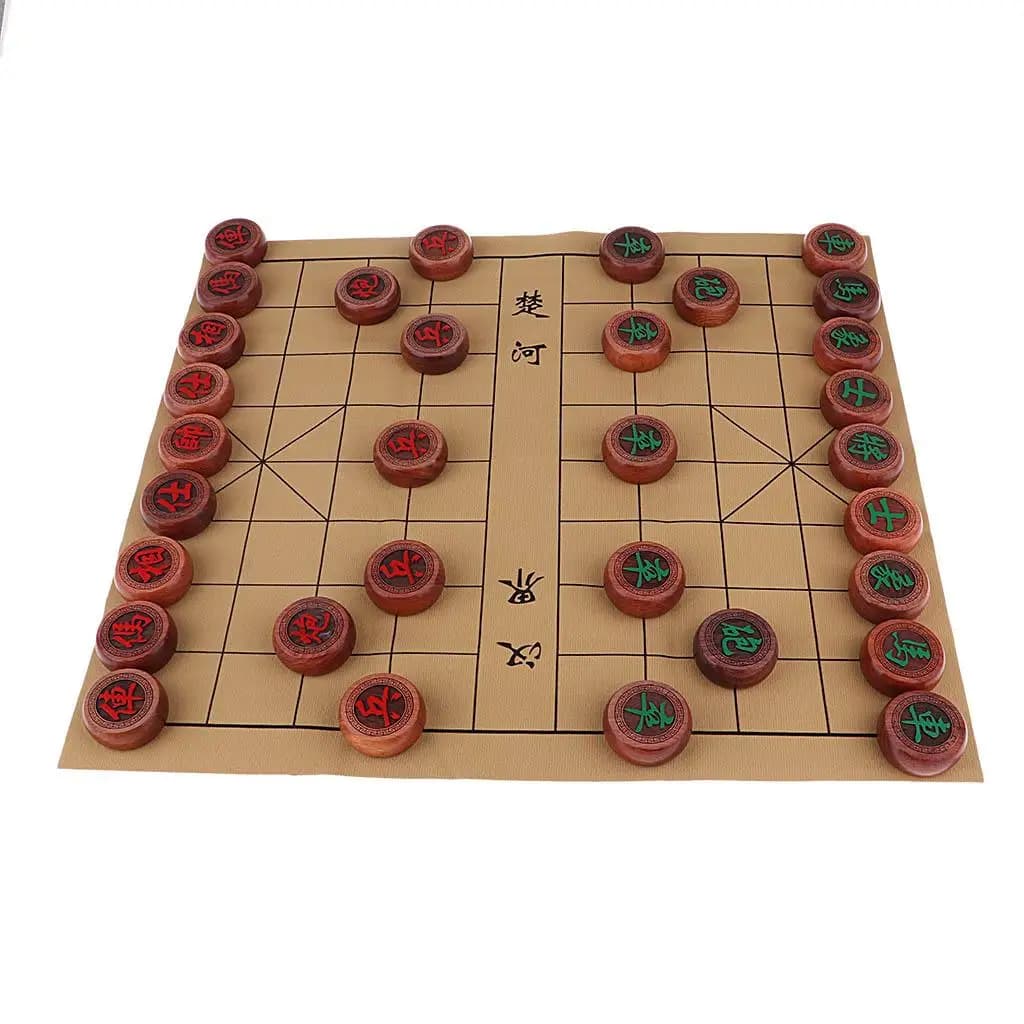 Classic Board Game Rosewood Chess Set Elegant Chinese Collectible Luxury Chess Pieces for Gift and Decor