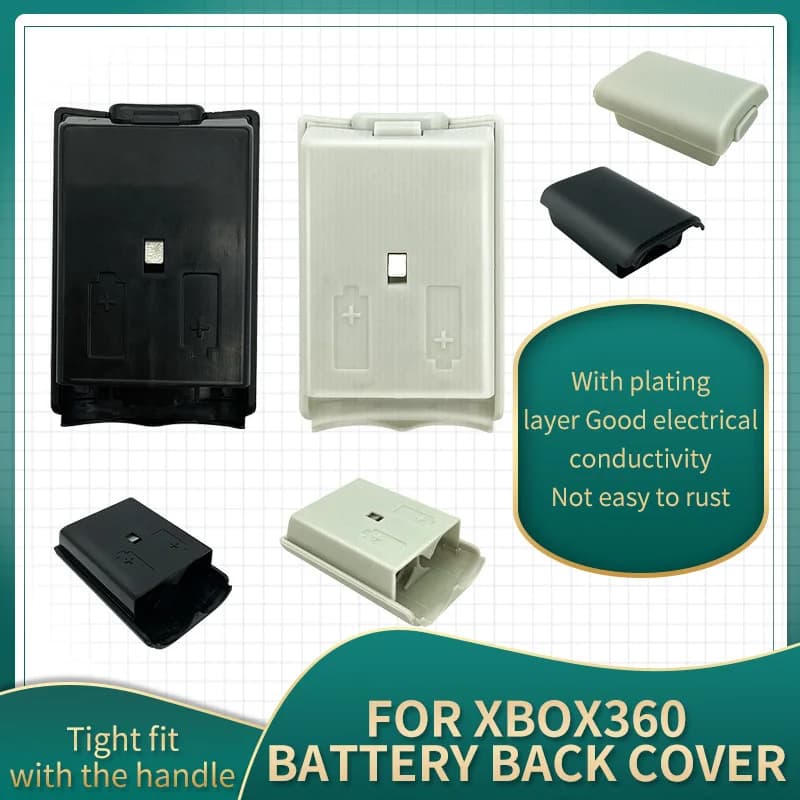 Copribatteria in plastica per controller wireless Xbox 360 Batteria AA Supporto per cover posteriore Accessori per guscio 10 pezzi