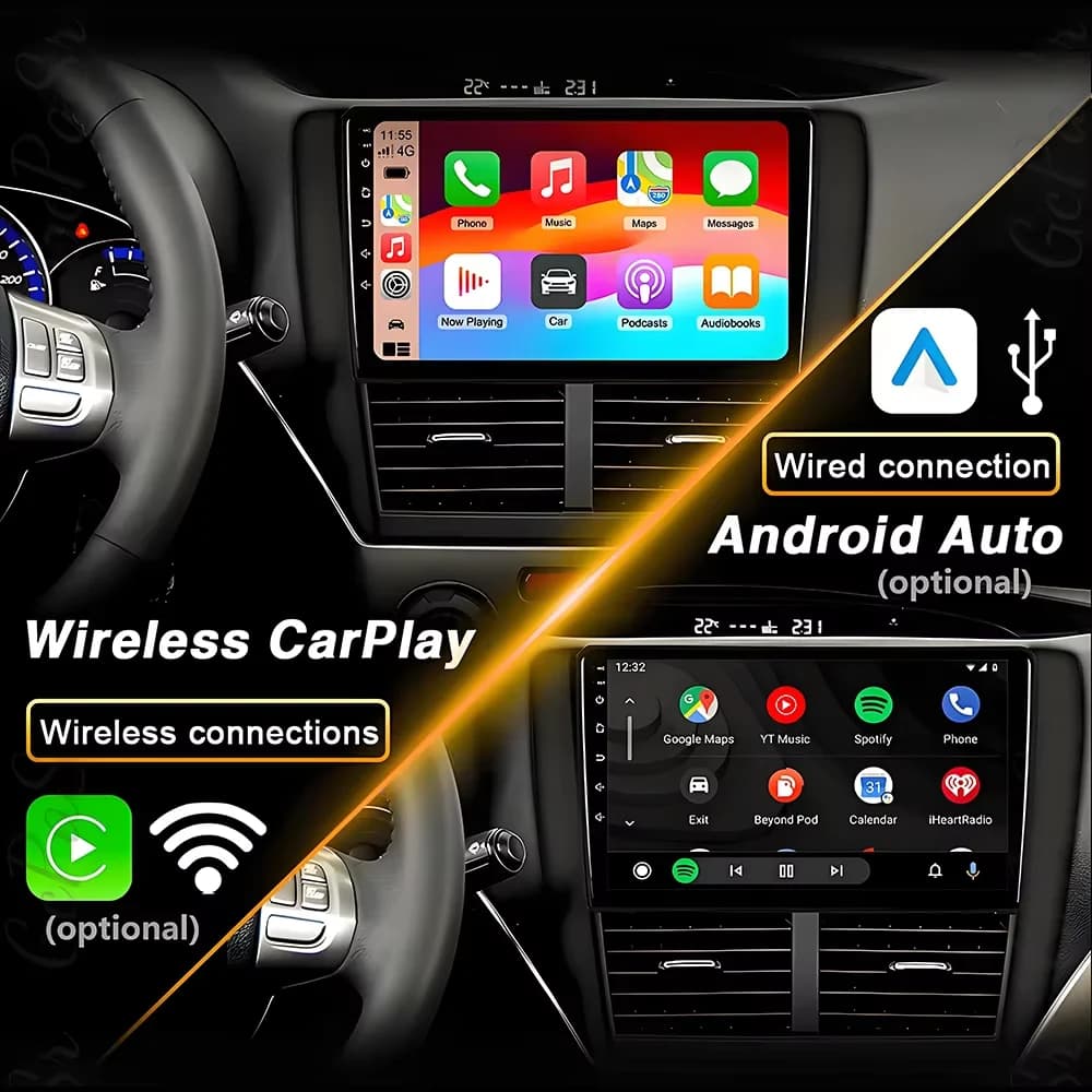Android 16 Wireless Carplay Radio For Suzuki SX4 2006-2013 Fiat Sedici 2005-2014 GPS Navigation Android Auto Car Play Bluetooth