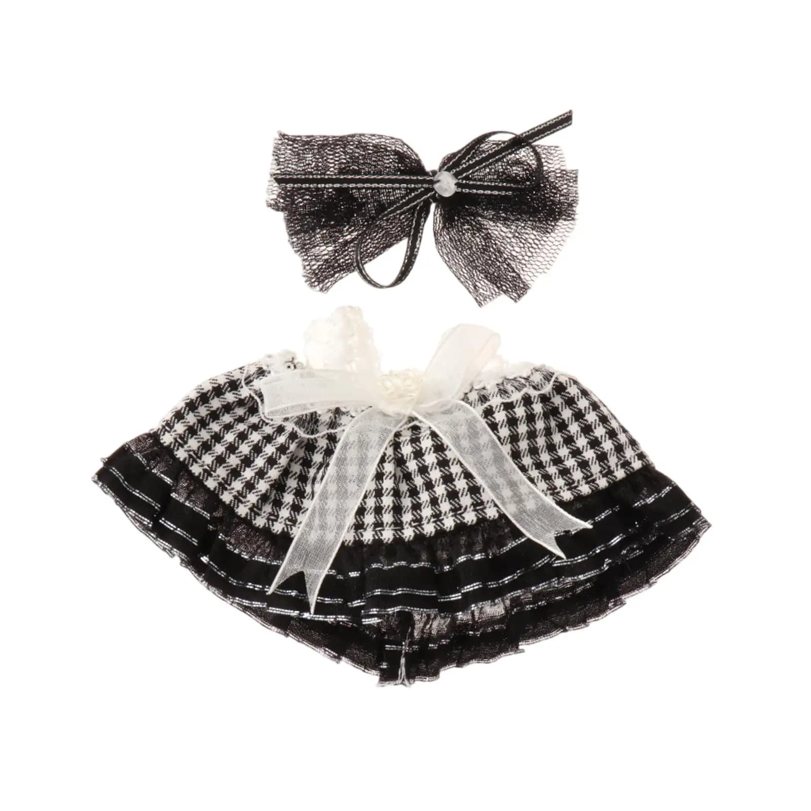 Abiti per Bambole di Peluche da 17 cm, Mini Abiti di Design in Poliestere per Accessori Animali Imbottiti