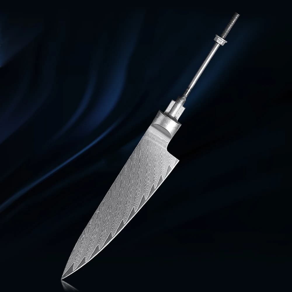 TURWHO Lama Grezza da 4,5 Pollici per Coltello da Cucina, in Acciaio Damasco, per Fai da Te, Coltelli da Chef Artigianali, Utensili per la Realizzazione di Coltelli Petty Fai da Te