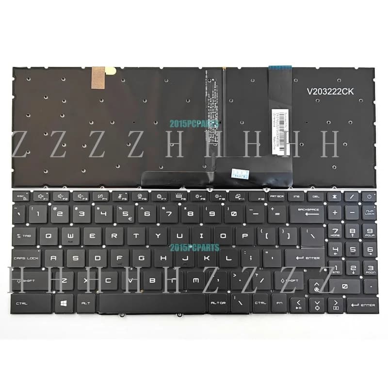 Nuova Tastiera Retroilluminata US per MSI Creator M16 A11UC A11UD A12UC A12UD A12UE A12UG