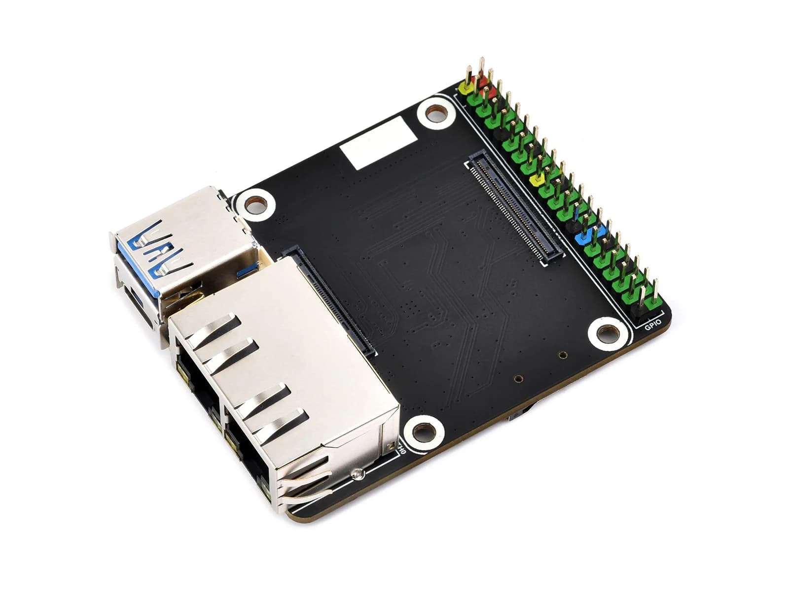 Mini basic/mini-computer double Gigabit Ethernet designed for processing module Raspberry Pi 5 (NON included), for all Vars