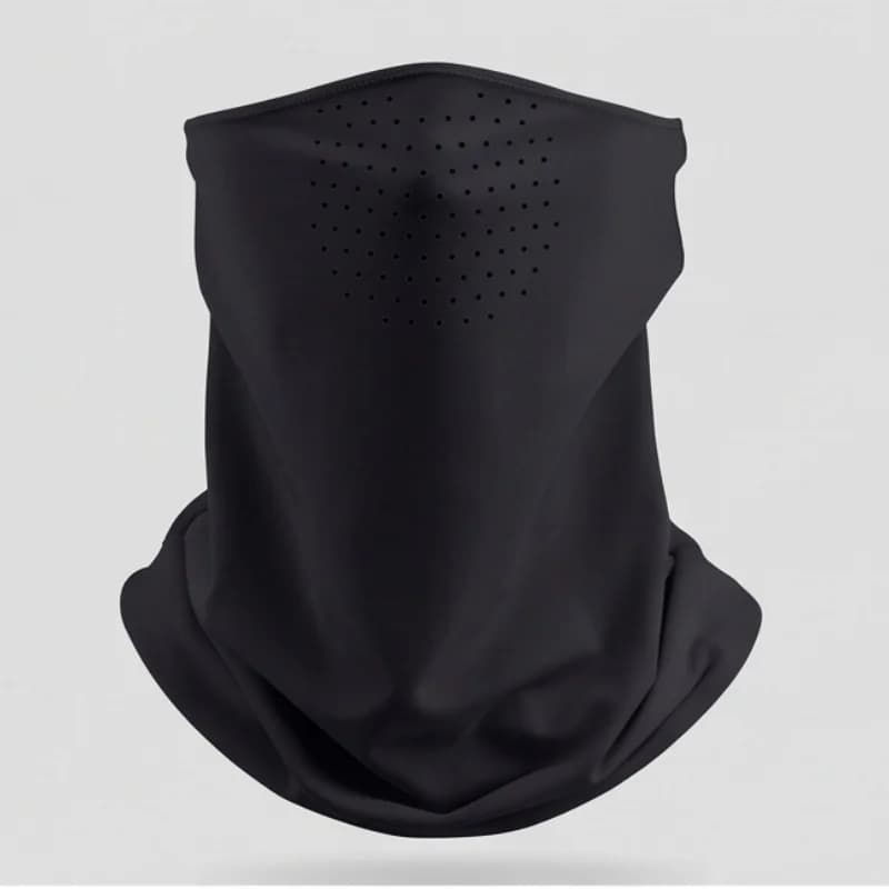 Breathable half-face scarf style half-face mask, quick drying summer cover, decorative hat with ear flakes.