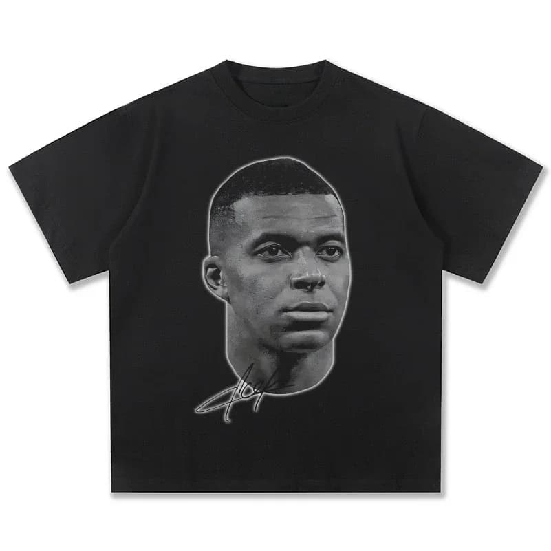 New Arrival Mens Clothes Tee Shirt Graphic T-Shirts Men Tshirt for Men Ropa Hombre Star Mbappe Printed New in Top & Tees 71041